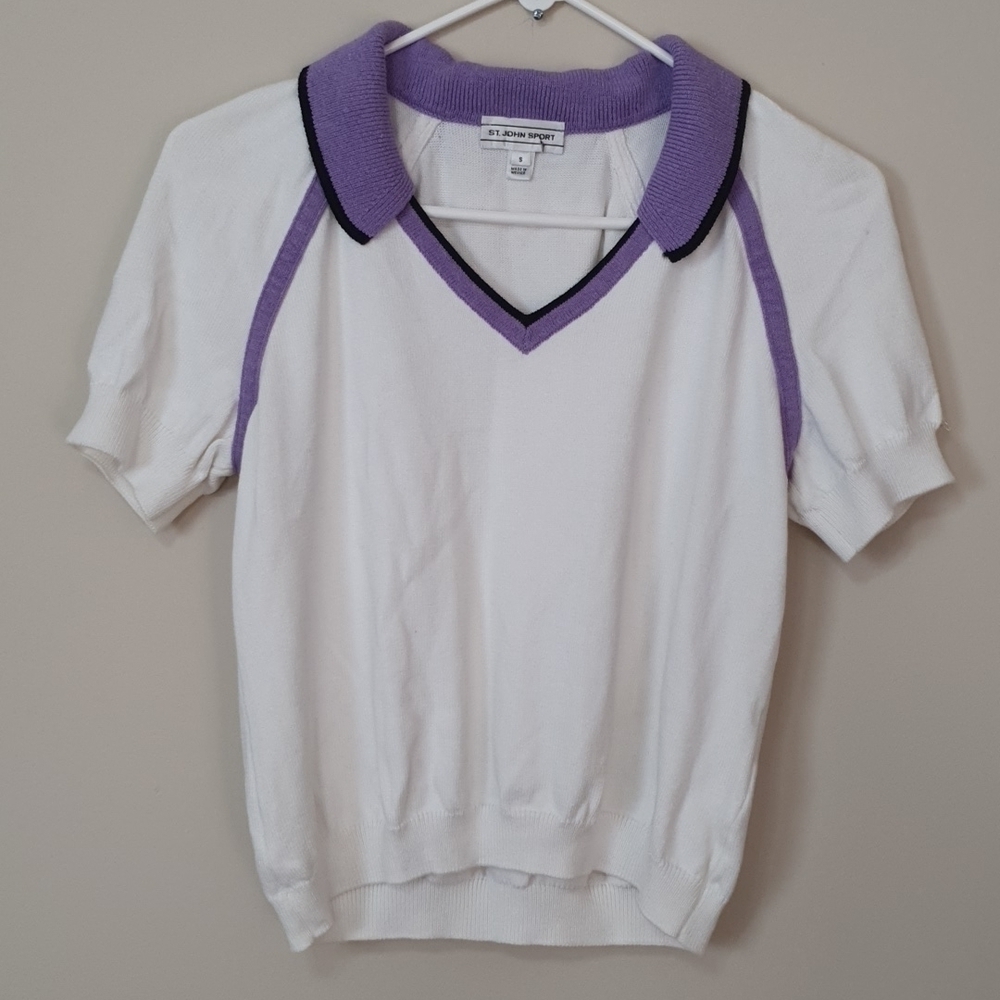 ST. John Sport Blended Wool Blouse